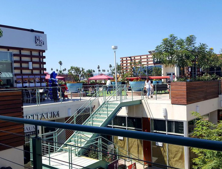 Mercado de California: Vista aérea del bullicioso centro comercial de Los Ángeles